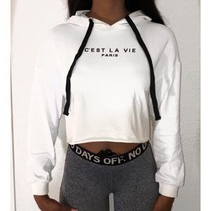 Cropped Paris Sweater